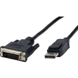 VisionTek DVI to DisplayPort 1.5M Active Cable (M/M), DisplayPort Digital Audio/Video, DVI Video