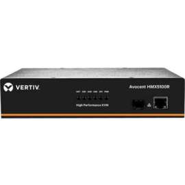 Vertiv Avocent HMX 5000 | High Performance KVM Extender | KVM Receiver | Single Receiver | DVI-D Audio SFP (HMX5100R-001) - High Performance KVM Extender | IP-Based KVM Receiver | IP-Based KVM Transmitter | DVI-D | SFP Cage | USB | Single Head | Dua