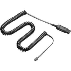 Poly Plantronics HIC Adapter Cable, Data Transfer Cable for Phone, Headset, First End: 1 x Quick Disconnect, 1 Each