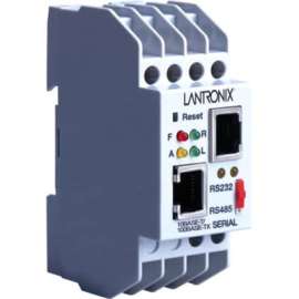 Lantronix XPress DR-IAP Industrial Device Server, 1 x Network (RJ-45), 1 x Serial Port, Fast Ethernet, Rail-mountable