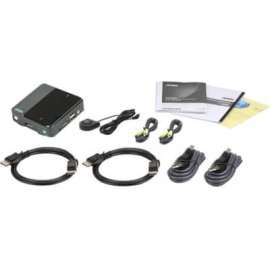 Aten Technologies ATEN CS782DP 2-Port USB DisplayPort KVM Switch - 2 Computer(s) - 1 Local User(s) - 4096 x 2160 - 4 x USB - Rack-mountable - 3 x DisplayPort