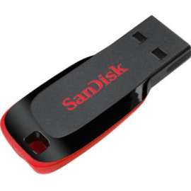 SanDisk Cruzer Blade USB Flash Drive, 128 GB, USB 2.0, Black, 2 Year Warranty