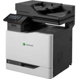 Lexmark CX820de Laser Multifunction Printer-Color-Copier/Fax/Scanner-52 ppm Mono/52 ppm Color Print-1200x1200 Print-Automatic Duplex Print-200000 Pages Monthly-650 sheets Input-Color Scanner-1200 Optical Scan-Color Fax-Gigabit Ethernet, Copier/Fax/Printer