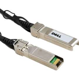 Dell Twinaxial Network Cable, 3.28 ft Twinaxial Network Cable for Network Device, First End: SFP+ Network, Second End: SFP+ Network, Black