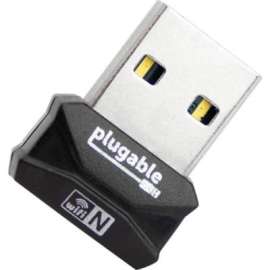 Plugable USB 2.0 Wireless N 802.11n 150 Mbps Nano WiFi Network Adapter, (Realtek RTL8188EUS Chipset) Plug and Play for Windows