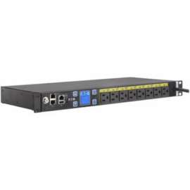 Eaton Managed Rack PDU 1.44 kW max 120V 12A 50-60Hz 1U Single-Phase PDU, Switched, NEMA 5-15P, 8 x NEMA 5-15R, 120 V AC