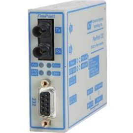 Omnitron Systems FlexPoint 232 Baud Rate Autosensing RS-232 to Fiber Media Converter - 1 x LC Ports - Multi-mode - 3.11 Mile - Rack-mountable, Wall Mountable, Rail-mountable