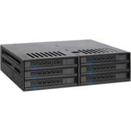 Cremax Icy Dock ExpressCage MB326SP-B Drive Enclosure for 5.25", Serial ATA/600 Host Interface Internal, Black, 6 x Total Bay, 6 x 2.5" Bay