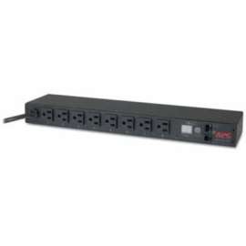 APC by Schneider Electric Rack PDU, Metered, 1U, 15A, 100/120V, (8) 5-15, Metered, NEMA 5-15P, 8 x NEMA 5-15R, 120 V AC