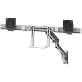 Ergotron Mounting Arm for Monitor, TV - Polished Aluminum - 2 Display(s) Supported - 32" Screen Support - 17.50 lb Load Capacity - 100 x 100, 75 x 75