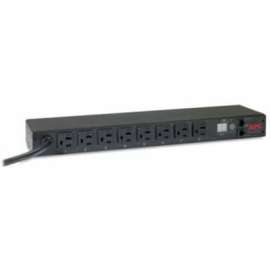 APC by Schneider Electric Rack PDU, Metered, 1U, 20A, 120V, (8) 5-20, Metered, NEMA L5-20P, 8 x NEMA 5-20R, 120 V AC