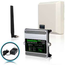 Mobile Smoothtalker Stealth Z6 72dB 4G LTE High Power 6 Band Cellular Signal Booster Kit, 700 MHz, 850 MHz, 1700 MHz, 1900 MHz, 2100 MHz, LTE, Directional Antenna Antenna