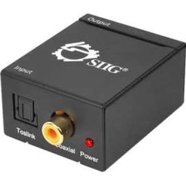 SIIG Digital to Analog Audio Converter, 96 kHzBlack