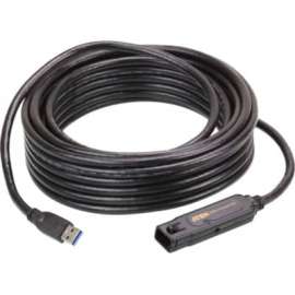 Aten Technologies ATEN 10m USB3.1 Gen1 Extender Cable-TAA Compliant - 32.81 ft USB Data Transfer Cable - First End: 1 x USB 3.1 Type A - Male - Second End: 1 x USB 3.1 Type A - Female - 5 Gbit/s - Extension Cable - Black