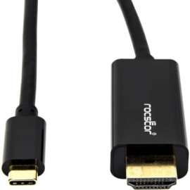Rocstor premium 6ft USB-C to HDMI Cable M/M, USB Type-C to HDMI Male to Male 6 ft (2m), USB Type C supports up to 4K 30Hz, USB-C to HDMI cable for Notebooks, Computers, Projector, Monitor, Workstation, Audio/Video Devices, Chromebook, MacBook Pro, MacBook
