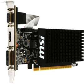 MSI NVIDIA GeForce GT 710 Graphic Card - 1 GB DDR3 SDRAM - Low-profile - 954 MHz Core - 64 bit Bus Width - PCI Express 2.0 - HDMI - VGA - DVI