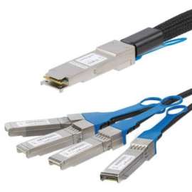 StarTech.com MSA Uncoded Compatible 2m QSFP+ to 4x SFP+ Direct Attach Breakout Cable