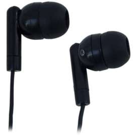 Ergoguys AVID AE-215 LIGHTWEIGHT 1 USE EARBUD WITH SILICONE EAR TIPS, Stereo, Black, Mini-phone (3.5mm), Wired