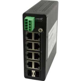 Transition Networks Unmanaged Hardened Gigabit Ethernet PoE+ Switch, 8 Ports, Gigabit Ethernet, 2 Layer Supported, Modular