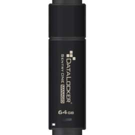 DataLocker Sentry ONE Managed Encrypted Flash Drive, 64 GB, USB 3.1, 256-bit AES, TAA Compliant