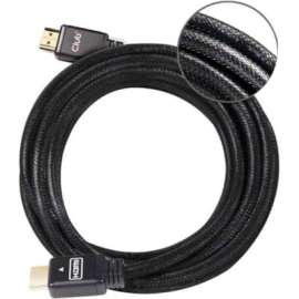 Club 3D CAC-2313 HDMI Audio/Video Cable With Ethernet, 32.81 ft HDMI A/V Cable for Monitor, TV, Audio/Video Device, Gaming Computer, Notebook, First End: 1 x HDMI 2.0 Digital Audio/Video, Male, Second End: 1 x HDMI 2.0 Digital Audio/Video