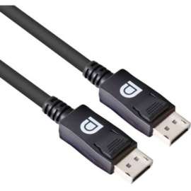 Club 3D DisplayPort 1.4 HBR3 8K 28AWG Cable M/M 3m /9.84ft, 9.84 ft DisplayPort A/V Cable for Audio/Video Device, PC, Notebook, First End: 1 x DisplayPort 1.4 Digital Audio/Video, Male, Second End: 1 x DisplayPort 1.4 Digital Audio/Video