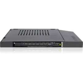 Cremax Icy Dock ToughArmor MB411SPO-2B Drive Bay Adapter for 5.25", Serial ATA/600 Host Interface Internal, Black, 1 x HDD Supported, 1 x SSD Supported