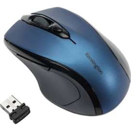 Kensington Pro Fit Mid-Size Wireless Mouse, Sapphire Blue, Optical, Wireless, Radio Frequency