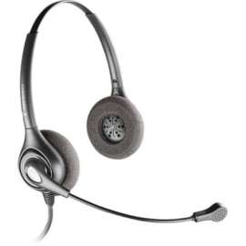 Poly Plantronics SupraPlus SDS 2491 Headset, Stereo, Quick Disconnect, Wired, Over-the-head