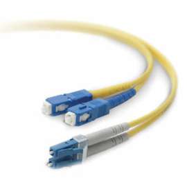 Belkin Duplex Fiber Optic Cable, LC Male, SC Male, 9.84ft
