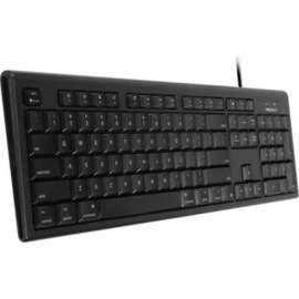 Macally Black 104 Key Full Size USB Keyboard for Mac, Cable Connectivity, USB Interface, 104 Key, Computer