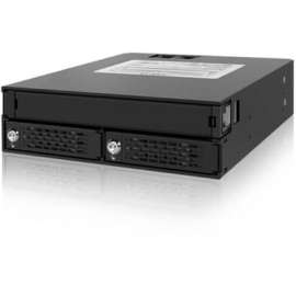 Cremax Icy Dock MB994IKO-3SB Drive Enclosure for 5.25", Serial ATA/600 Host Interface Internal, Black, 2 x HDD Supported, 2 x SSD Supported