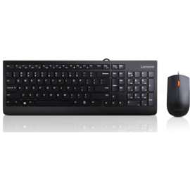 Lenovo 300 USB Combo Keyboard & Mouse, US English (103P), USB Cable, English (US), USB Cable