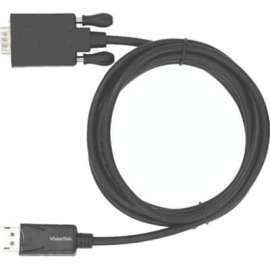 VisionTek DisplayPort to VGA 2 Meter Cable (M/M), DisplayPort to VGA Active cable, DP to VGA Cable Male to Male 2 meter 6.6 ft Active (1920x1080) 60 Hz