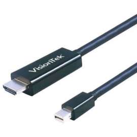 VisionTek Mini DisplayPort to HDMI 2.0 Active Cable (M/M) 4K @ 60Hz, Mini DisplayPort to HDMI Active Cable, mDP to HDMI Cable 2 Meter 6.6 Ft Male to Male UHD 4K (3840x2160) 60 Hz