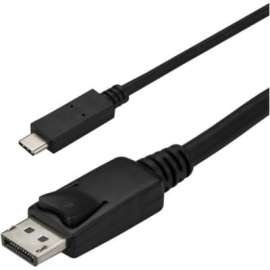 4XEM 6FT USB-C to DisplayPort Cable, 6 ft DisplayPort/USB-C A/V Cable for Audio/Video Device, HDTV, Monitor, Projector, MAC, PC, First End: 1 x 24-pin USB 3.1 Type C, Male, Second End: 1 x 20-pin DisplayPort 1.2 Digital Audio/Video