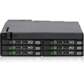 Cremax Icy Dock ToughArmor MB606SPO-B Drive Enclosure for 5.25", Serial ATA/600 Host Interface Internal, Black, 6 x HDD Supported, 6 x SSD Supported