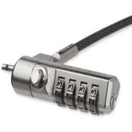 StarTech.com 6ft Laptop Cable Lock - 4 Digit Combination Anti-Theft Security Lock for K-Slot Desktop/Computer/Device - Vinyl Coated Steel