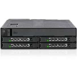 Cremax Icy Dock ToughArmor MB604SPO-B Drive Enclosure for 5.25", Serial ATA/600 Host Interface Internal, Black, 4 x HDD Supported, 4 x SSD Supported