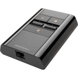Poly Plantronics Corded Switcher/Mixer for Quick Disconnect (QD) Headsets, for Phone, Headset