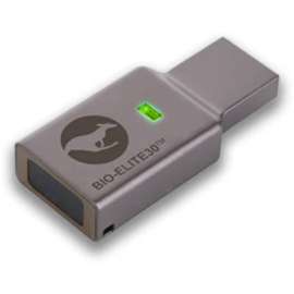 Kanguru Solutions Kanguru Defender Bio-Elite30 Fingerprint Hardware Encrypted USB Flash Drive 16GB, Fingerprint Access AES 256-Bit Hardware Encrypted USB Flash Drive