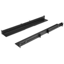 StarTech.com 1U 19" Server Rack Rails 24-36" Adjustable Depth /Universal 4 Post Network/Server/UPS Equipment Mounting Rack Mount Rail Kit, 8 x M6 cagenuts/screws