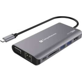 Comprehensive Cable Comprehensive VersaDock USB-C 4K Dual Display Docking Station with HDMI, VGA & Ethernet - for Notebook - 100 W - USB 3.0 Type C - 4 x USB Ports - 2 x USB 3.0 - USB Type-C - Network (RJ-45) - HDMI - VGA - Audio Line Out - Wired