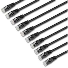 StarTech.com 6 ft. CAT6 Cable, 10 Pack, Black CAT6 Ethernet Cords, Molded RJ45 Connectors, ETL Verified