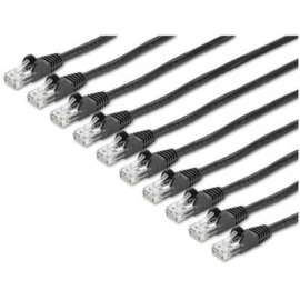 6 ft. CAT6 Ethernet Cable - 10 Pack - ETL Verified - Black CAT6 Patch Cord - Snagless RJ45 Connectors - 24 AWG - UTP - 6 ft. CAT6 Ethernet cable multipack meets all ANSI/TIA-568-D Category 6 patch cable specifications - High quality ETL