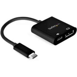 StarTech.com USB C to DisplayPort Adapter with 60W Power Delivery Pass-Through