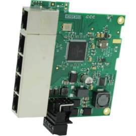 Brainboxes Embedded Industrial 5 Port Gigabit Ethernet Switch, 5 Ports, TAA Compliant, 2 Layer Supported, Twisted Pair