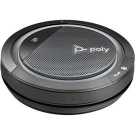 Poly Plantronics Personal, Portable Bluetooth Speakerphone with 360 Audio, USB, Microphone, Battery, Desktop