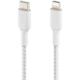 Belkin Lightning/USB-C Data Transfer Cable, 6.56 ft Lightning/USB-C Data Transfer Cable, First End: Lightning, Male, Second End: USB Type C