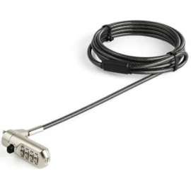 StarTech.com 6ft Laptop Cable Lock for Nano Slot Computer/Tablet/Device- Anti-Theft 4 Digit Combination Security Lock